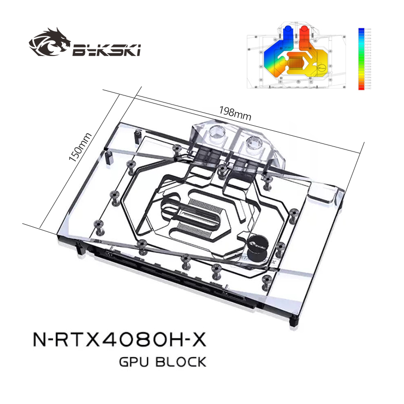 Bykski GPU Water Block for NVI - Rtx 4080 Water Cooling Block ulasan dan harga