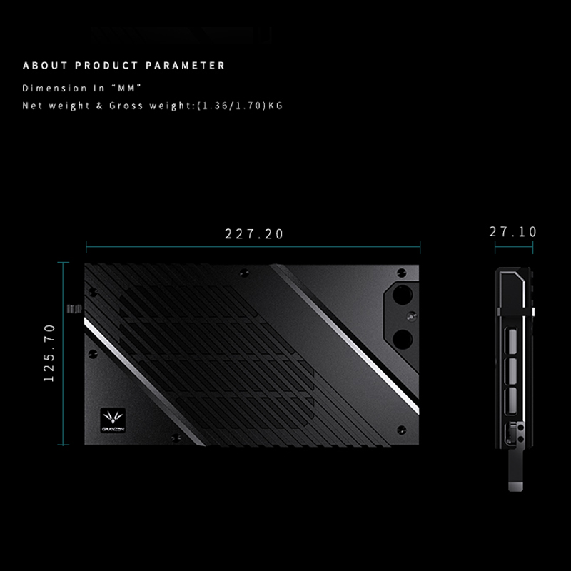 Granzon GBN-RTX4080FE GPU Bloc - Rtx 4080 Water Cooling Block ulasan dan harga
